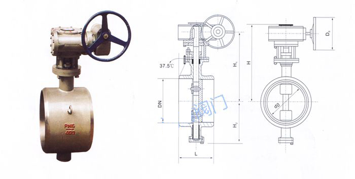 D363H對焊式硬密封蝶閥